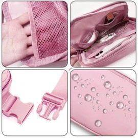 Joysoda Fanny Pack,Belt Bag,40 Inch Asjustable Strap Everywhere Belt Bag,for Women and Men Pink