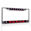 Fastasticdeals Metal Insert License Plate Frame Texas with Map and
