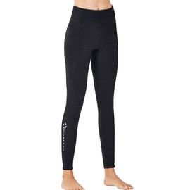 D244002F-BK-L Women's Wetsuit Long Pants, 0.08 inch (2 mm), Neoprene Pants, Surf Pants, Surfing