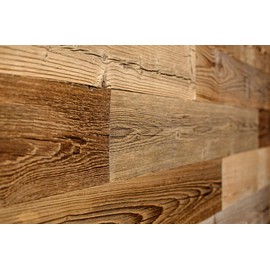WoodyWalls Reclaimed Wood Planks | Wall Panels are Made from 100% Reclaimed Wood | Each Wood Plank is Unique | Set of Barnwood Planks for Rustic Wall Decor | DIY Wood Panels (19.5 sq.ft.) Brown