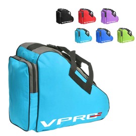 VPRO Ice Skate Bag, Inline Bag, Roller Skate Bag, Ice Skate Bag, Skate for Children/Adults, with Carry Strap and Zip (Sky Blue)