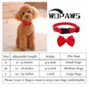 WDPAWS Dog Collar with Bowtie Soft Velvet Material with Quick