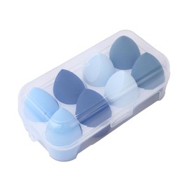KQHOMEI Makeup Sponge, 8 Pieces, Sponge Puff, Elastic, Makeup Sponge, Multifunctional Makeup for Base Makeup, Various Cosmetics, Professional Set, Fluffy, Washable, Wet & Dry Use, Cushion Foundation