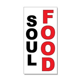Soul Food Black Red Food Bar Restaurant Food Truck DECAL STICKER Store Sign Sticks to Any Surface