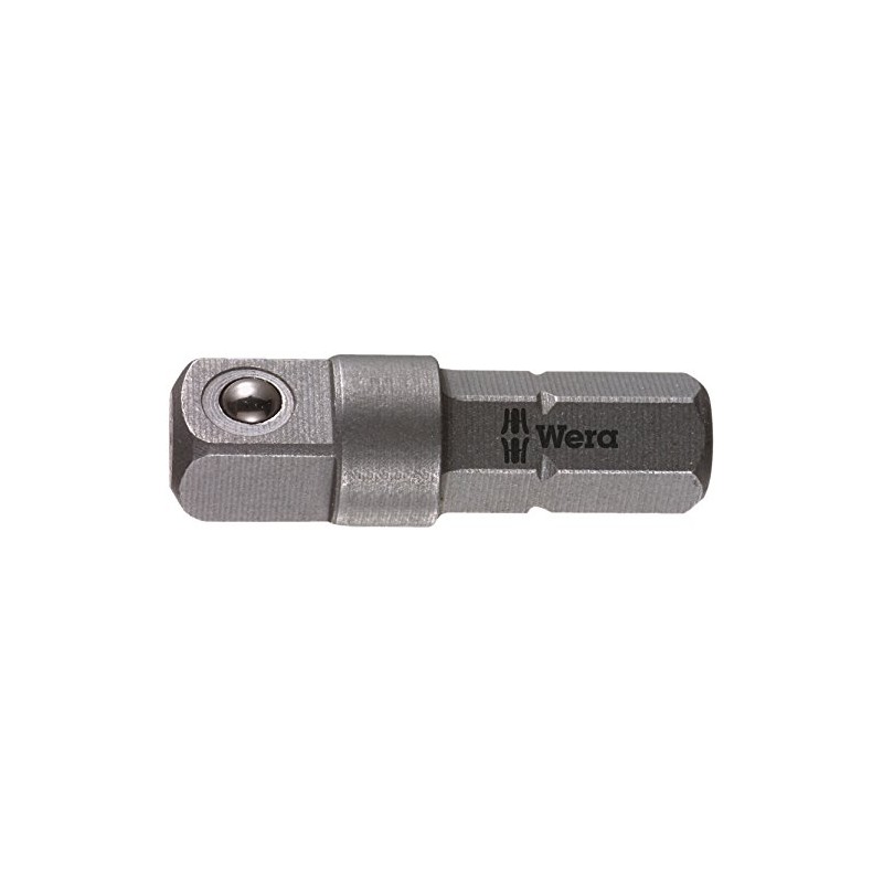 WERA ベラ ソケット用アダプター 1/4"DRx 1/4"HEX/25mm 136000