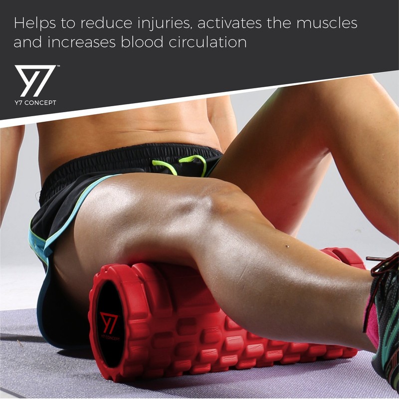 Y7 Concept Foam Roller for Deep Tissue Muscle Massage -