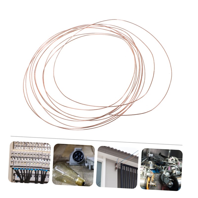 Zerodeko 2pcs Bare Copper Wire Flexible Conducting Wire for Crafts