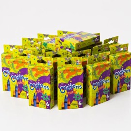 30 Cajas Crayolas De 6 Colores Economicas Fiestas Mayoreo