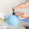 Bicuzat Ceramic Whale Shaped Soap Dispenser with Plastic Pump, Liquid