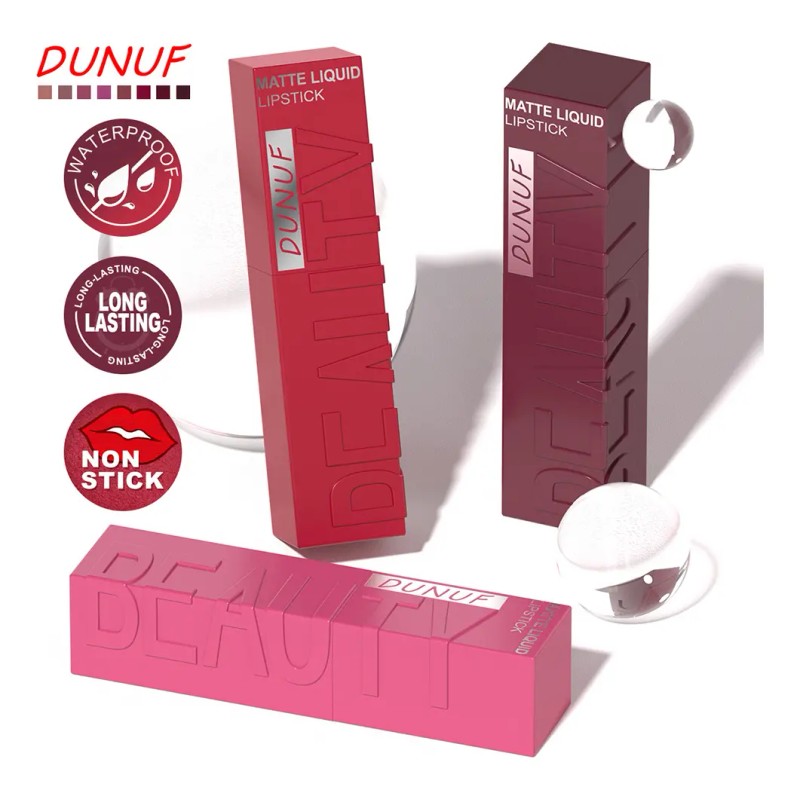 Labial Líquido Mate Waterproof Dunuf 1 Pieza