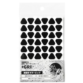 GRIPLUS Gripplus Ultra-thin and Strong Anti-slip Sticker for Musical Instruments, Guitar Picks (1, Black)