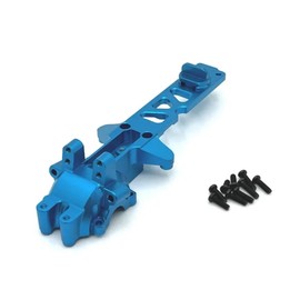 RWLZLB Metal Front Gearbox Cover Parts for Hyper Go 1/16 RC Car Parts, Upgrade Aluminum Alloy 16160 Part, Replacement Accessories for Hyper Go H16BM H16GT H16DR H16PL RC Car (Blue,Integrate)