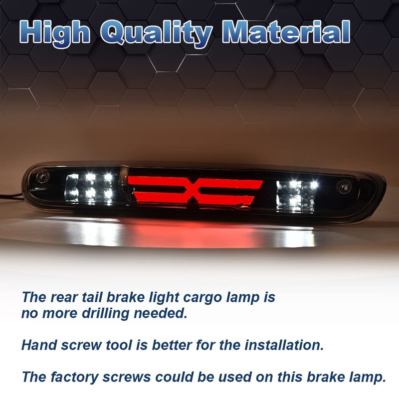 PIT66 LED 3rd Brake Light, Compatible with 07-14 Chevy Silverado/07-14