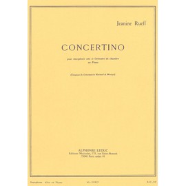 JEANINE RUEFF: CONCERTINO (ALTO SAXOPHONE AND PIANO)