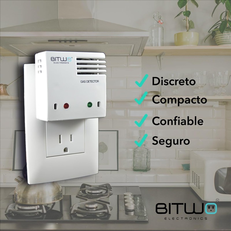 Detector de Gas Alarma Detector de Fugas de Gas LP
