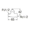 SANEI JV21AD-2-13 D-Type Cosmetic Valve Type 2 Type Opens and