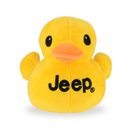 Jeep Text Logo Duck Stuffed Animal Plush - Perfect Enthusiasts You've Been Ducked (Yellow)