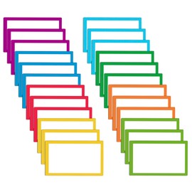 TOTiyea 32 Pack Magnetic Dry Erase Labels, Magnetic Label Stickers for Whiteboards, 3 x 5 Inches, Back to School