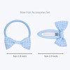 Basic Sense 12pcs Gingham Check Bow School Hair Set, Ribbon