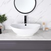 Luxier CS-004 Oval 23 in. Bathroom Ceramic Vessel Sink Art
