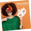 BIUDECO 10pcs Women Party Mask Blank Hand Painted Paper Masks