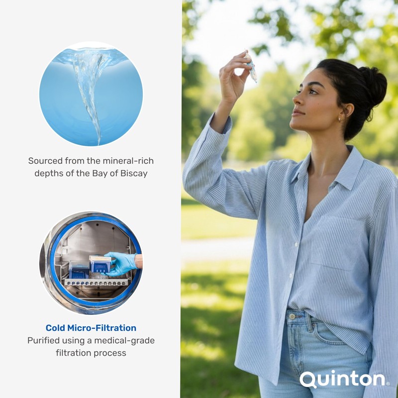 Quinton Isotonic 100% Natural Mineral Seawater – 30 Drinkable Ampoules