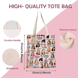 LEVLO RHONY Tote Bag New York Housewives TV Show Gift Rhony Gift Reality TV Show Fans Reusable Bag, It's Turtle Time 3t