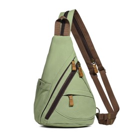 KL928 Canvas Sling Bag - Small Crossbody Backpack Shoulder Casual Daypack Rucksack for Men Women(Large Version)