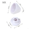 2 Pairs Tall Toilet Bolt Caps White Plastic Toilet Floor
