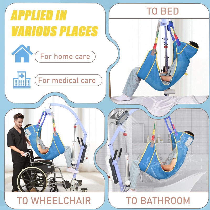 Universal Full Body Hoist Sling for Patient Lift – Mesh