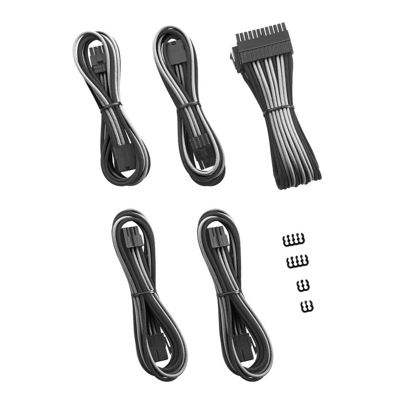 CableMod 8+8 Series Pro ModFlex Sleeved Cable Extension Kit (Black
