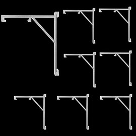 Kowibcl 8pcs Valance Clips 3.5"(89mm) Hidden Retainer Holder for Vertical Blinds,Clear