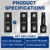 WORKPRO 4PCS Impact Socket Set 1/2" Drive, Lug Nut Socket