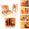 Paleta Maquillaje Libro 4 Capas Sombras Nude Rubor Contorno