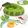 MorisMos Giant Snake Teddy Stuffed Animal, 200cm Green Mom Snake