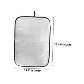 GANAZONO 4pcs Rv Door Shade Foil Sunshade for Campers Protects Interior from Sunlight Easy to Install for Rv and Travel Trailers