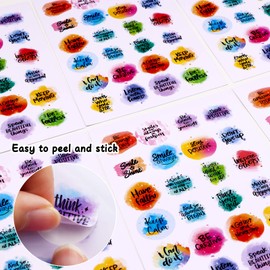 480 Counts Inspirational Quotes Words Stickers Inspiring Planner Encouraging Motivational Encouragement Stickers for Book Phone Car Bike Scrapbook
