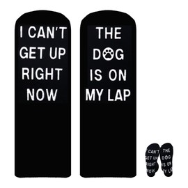 VILITI Unique Dog Dad Gifts: Calf Socks for Men, Perfect Birthday & Christmas Presents for Dad, Grandad Comfort, Father's Day Novelty Gift Options