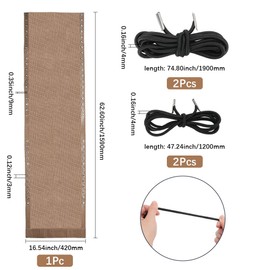 GORGECRAFT Zero Gravity Chair Replacement Fabric Anti Gravity Folding Lounge Chair Fabric Part Light Brown Repair Fabric for Outdoor Chairs Repair Kit for Anti Gravity Chairs with Rope for Camping