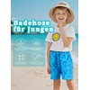 NATUST Boys' Printed Swimming Shorts with Mesh Lining Beach Shorts,