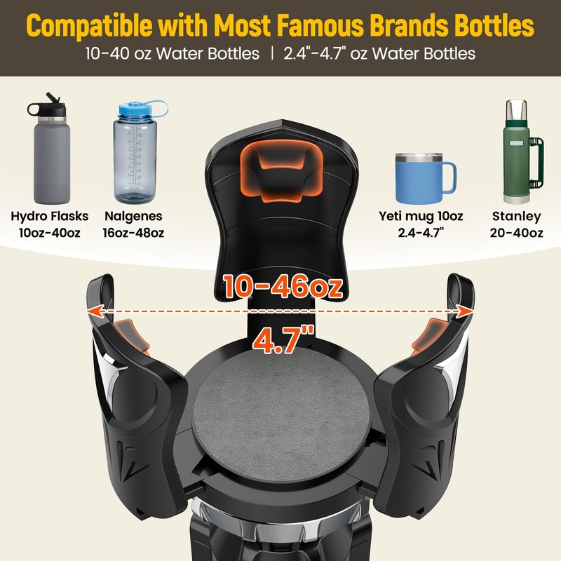 Cup Holder Expander Adapter - | Adjustable | Expandable Base