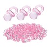 IWOWHERO 100Pcs Acrylic Pacifiers for Shower Decorations Pacifiers Reusable Shower