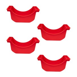 Mytee Products (4 Pack Oil Drain Pans for Trucks & Trailers Wheel Hubs 2280 ml Capacity - 13-5/8"x7-5/16"x6.5" - Portable Oil Drip Pan for Wheel - Ideal for Semi Truck, Trailers & Vehicles