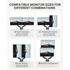 HUANUO Dual Monitor Stand - Full Adjustable Monitor Desk Mount