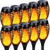 Solar Torch Lights Outdoor Flickering Flame for Halloween Decorations