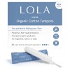 LOLA Organic Cotton Tampons Super Absorbency 80 Count with BPA