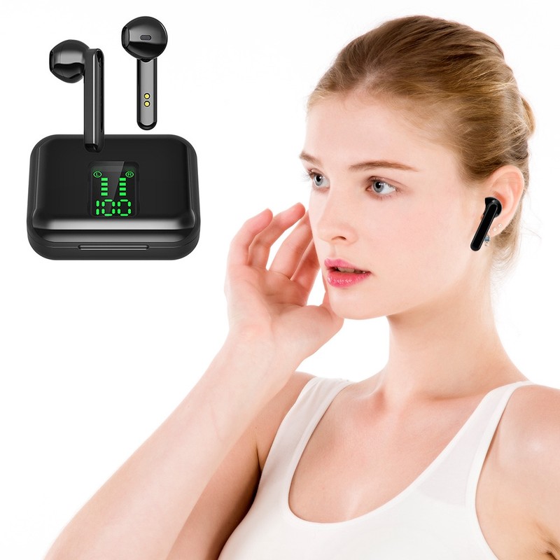 Ultralight TWS Wireless Earphones Bluetooth Headset Call Report Earbuds Mega