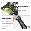 1 Pcs Car Front Seat Partition Stretchable Net, 11.8" x