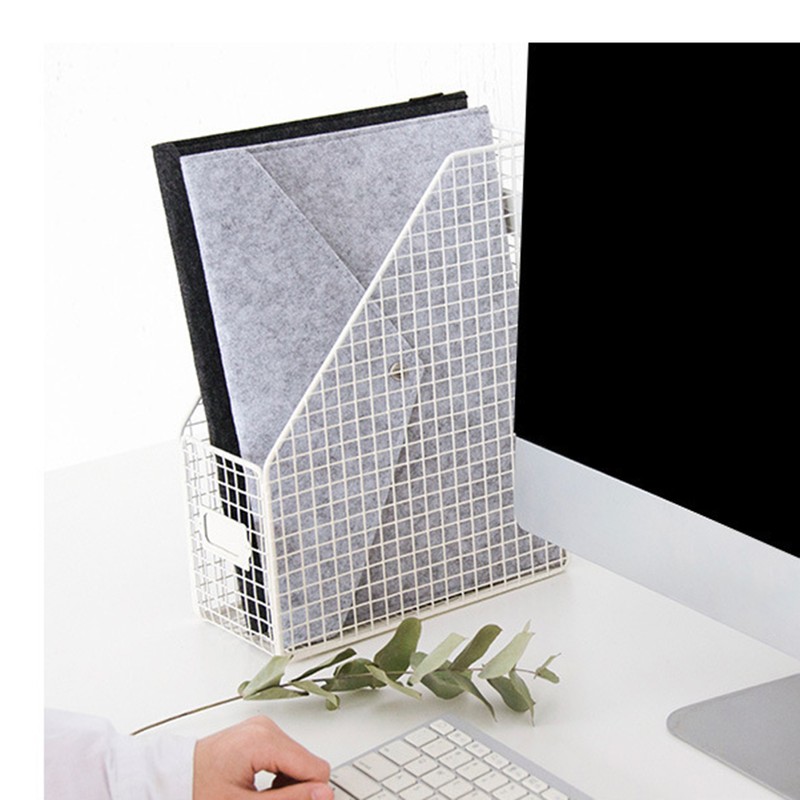 Felt Tablet Sleeve Bag Large Capacity Layered Storage Soft Inner