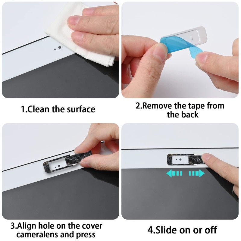 Webcam Cover, 3 Pieces, Laptop Camera Cover, Privacy Shielding Capacity